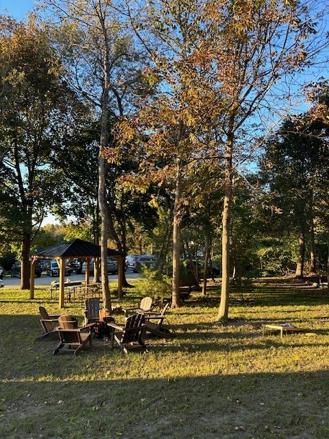 Gazebo in fall